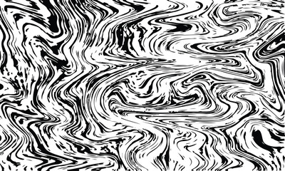 Black and White Ink Marble Swirl Texture