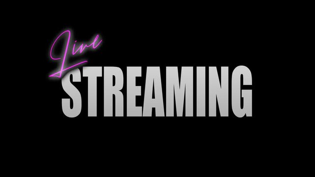 LIVE STREAMING TITLE WITH CINEMATIC ANIMATION