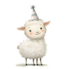 Watercolor sheep. Perfect for adding a cozy, rustic touch to any creative project, these high-quality PNG files are ideal for invitations, greeting cards, nursery art, scrapbooking