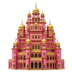 Pink Palace: Golden Domes, Indian Ornate Architecture