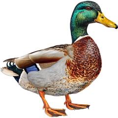high-quality watercolor Mallard duck.perfect for enhancing your design projects. Ideal for wildlife-themed designs, nature prints, greeting cards, and digital projects