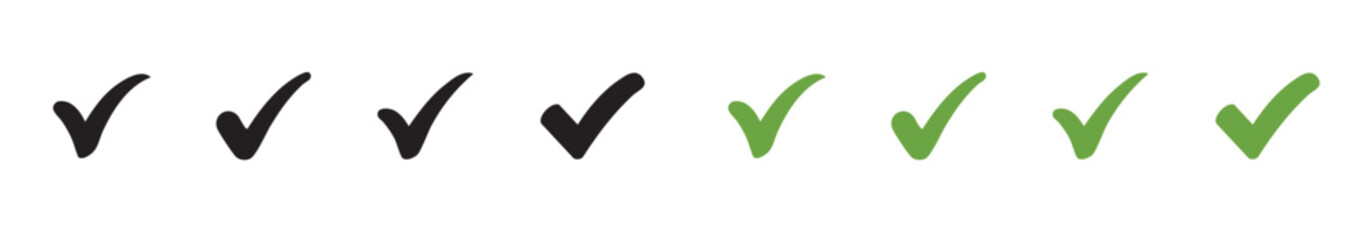 Green Tick Icon - Success, Approval, and Completion Checkmark Symbol