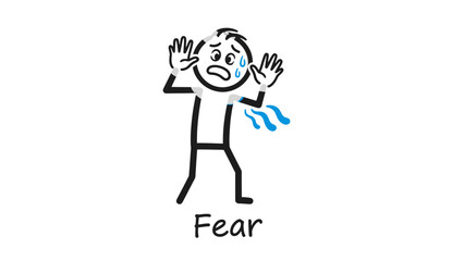 Cartoon vector illustration of a person's hand holding a sign symbolizing world success, health, and love
