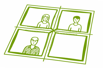 Flat Vector SWOT Matrix with Four Equal Quadrants &mdash; Clean Business Infographic Design