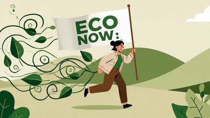 Environmental Awareness Earth Friendly Protest Bushes and Green Leaves Nature Conservation Movement