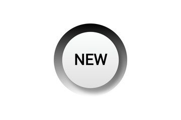 New badge label icon for fresh arrival and updated product marking
