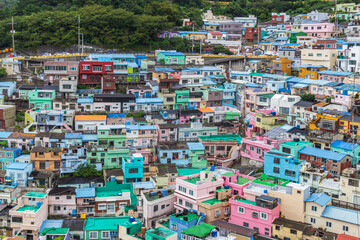  Busan, Korea - 02 Sep, 2025 - Colorful hillside houses of Gamcheon Culture Village in Busan, South Korea, vibrant urban landmark and popular travel destination for culture and art. © Saigonese