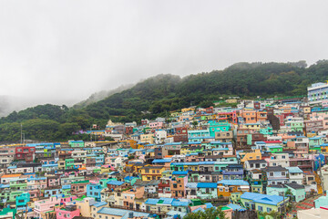  Busan, Korea - 02 Sep, 2025 - Colorful hillside houses of Gamcheon Culture Village in Busan, South Korea, vibrant urban landmark and popular travel destination for culture and art. © Saigonese