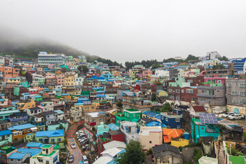  Busan, Korea - 02 Sep, 2025 - Colorful hillside houses of Gamcheon Culture Village in Busan, South Korea, vibrant urban landmark and popular travel destination for culture and art. © Saigonese