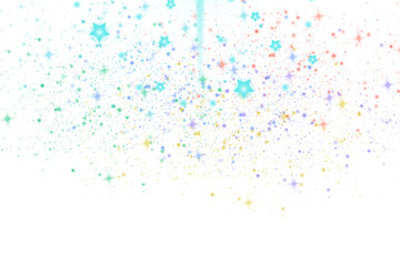 Colorful Starry Sparkles and Glitter