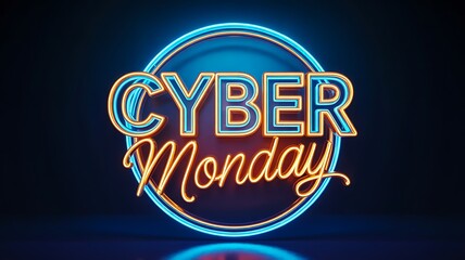 Cyber monday sale promotion for online shopping deals
