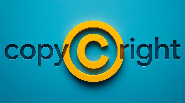 Copyright protection and intellectual property rights concept
