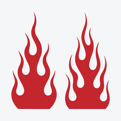 Red Fire and Blaze Graphics for Tattoo and Decal Design