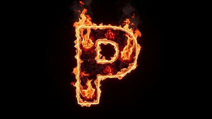 P Logo Burning Glow