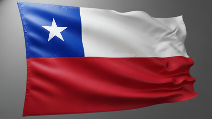Obraz premium Flag Chile Waving