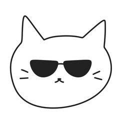 white cat. cartoon. character. cat. cartoon. doodle. drawing. face. cute. animal. cats. kid. kitty. child. sketches. line. pet. kitten.