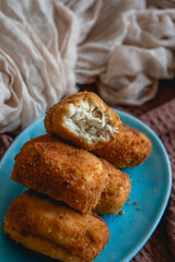 homemade recipe for croquettes with béchamel sauce