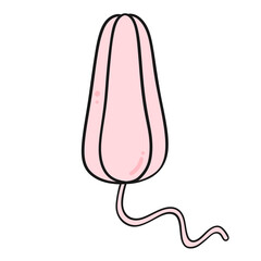Feminine Hygiene Tampon Illustration 