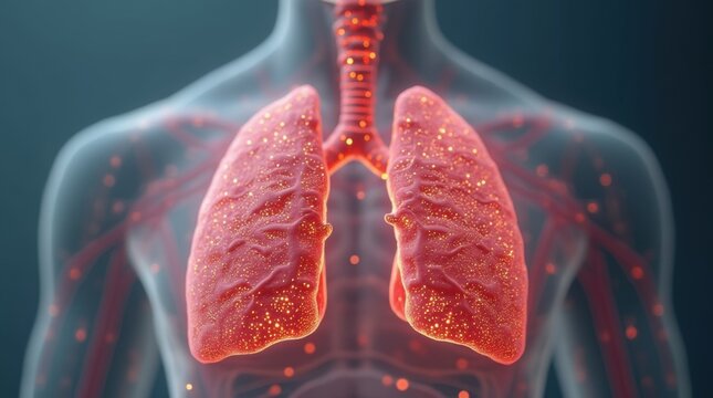 Human Lung model illness, Lung cancer and lung disease