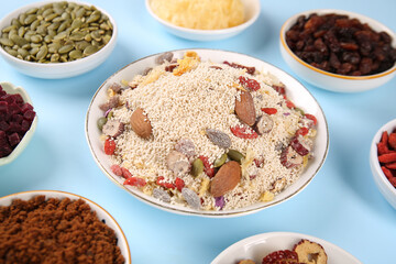 Instant Soup Mix with Red Wolfberries, Dates and Nuts Ingredients