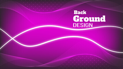 Neon Magenta Wavy Lines Background (16:9)