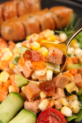 Sausage and Vegetable Skillet Meal with Fresh Ingredients