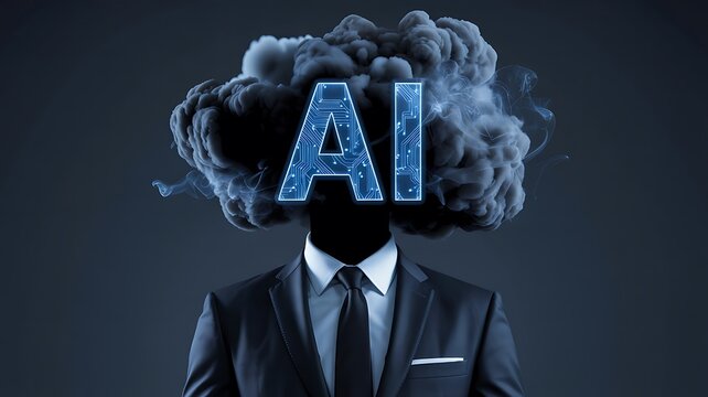 Artificial intelligence concept with business person and ai brain
- Powered by Adobe