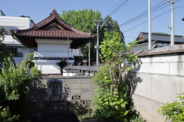 Fototapeta premium hall in a temple (ganjuji) in yamagata in japan 