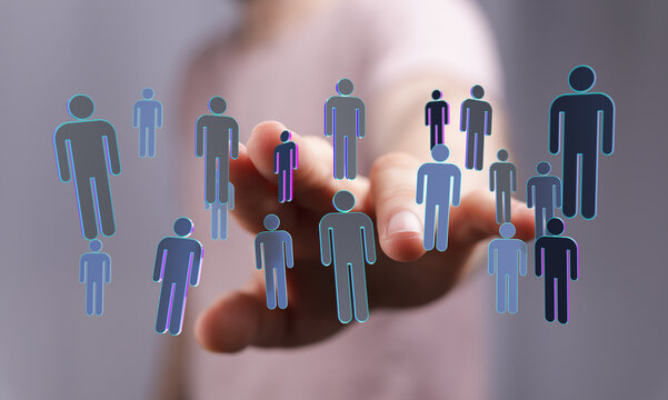 Abstract photo showing the concepts of team building, unity, community, and support. Ideal for business and soc