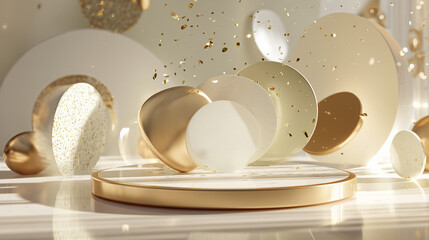 Sylwestrowe abstrakcyjne tło 3D