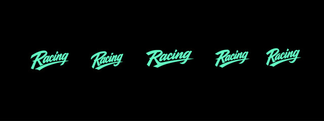 Racing Decal Lettering Vector Sticker Sport Typography Letters Download it in high resolution format and print in any size © Hasan