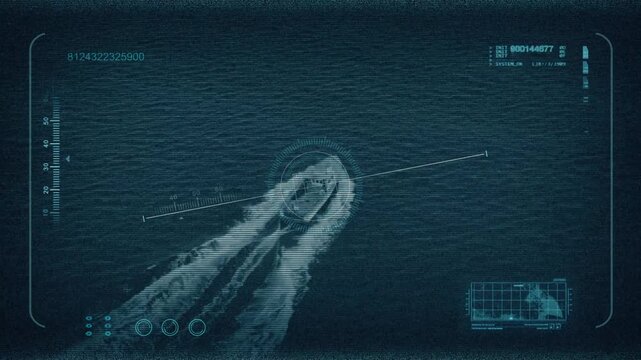 Boat Is Tracked On Military Display Aerial
