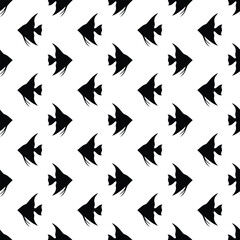 fish seamless pattern for background, texture, fabric motif, gift wrapping, wall decoration