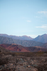 colorful mountains in the desert