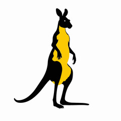 nice kangaroo vector image