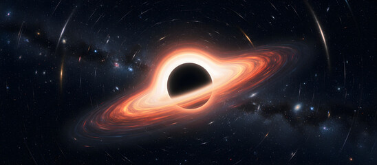 Black hole pulling stars in accretion disk