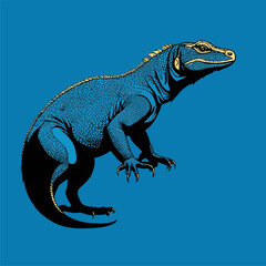 nice komodo vector image