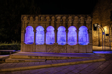 Isernia, Molise. The Fraternal Fountain Nott12-25
