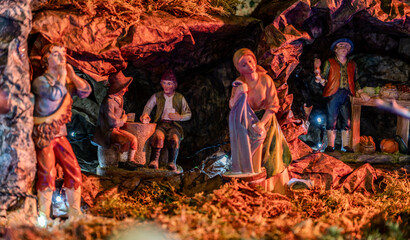 The nativity scene takes its name from the Latin word "praesaepe," meaning "manger" or "enclosure." This name refers to the humble place where Baby Jesus was laid at birth.