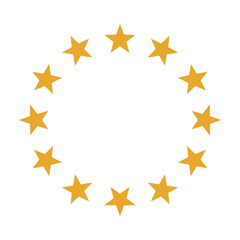 european union stars circle icon