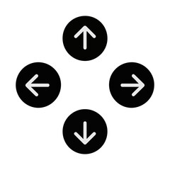 four way direction arrow icon