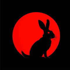 nice rabbit vector image