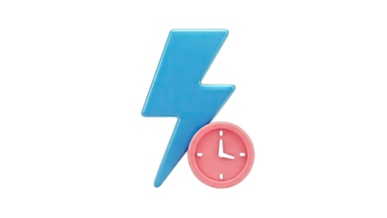 Lightning Bolt and Clock: Time Sensitive Energy Concept