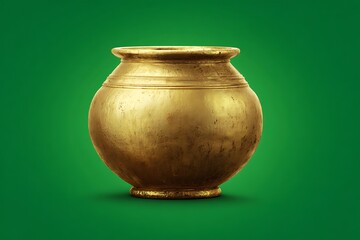 Golden pot representing prosperity and indian tradition