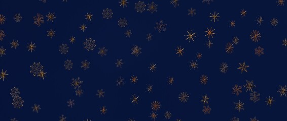 Elegant fireworks or starbursts create a beautiful dark blue background perfect for celebrations, holidays, or a