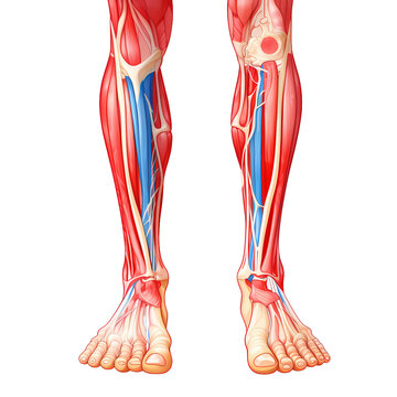 Detailed Human Gout Anatomy Illustration