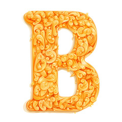 Pasta Alphabet Cartoon Vector Illustration