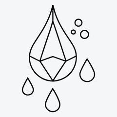 Drone line art White background illustration Generative Ai