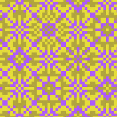 Fototapeta premium Mexican multicolored Latin American background in the form of purple and yellow-green squares