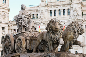 The Fountain of Cybele and the Madrid city council in the background